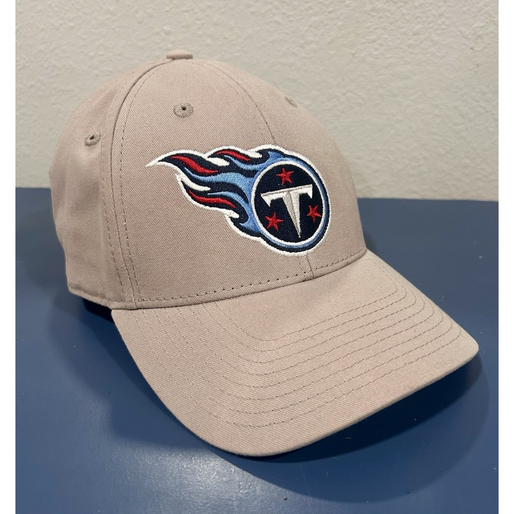 Tennessee Titans NFL Team Apparel Gray Cotton Canvas Structured OSFM Hat Cap